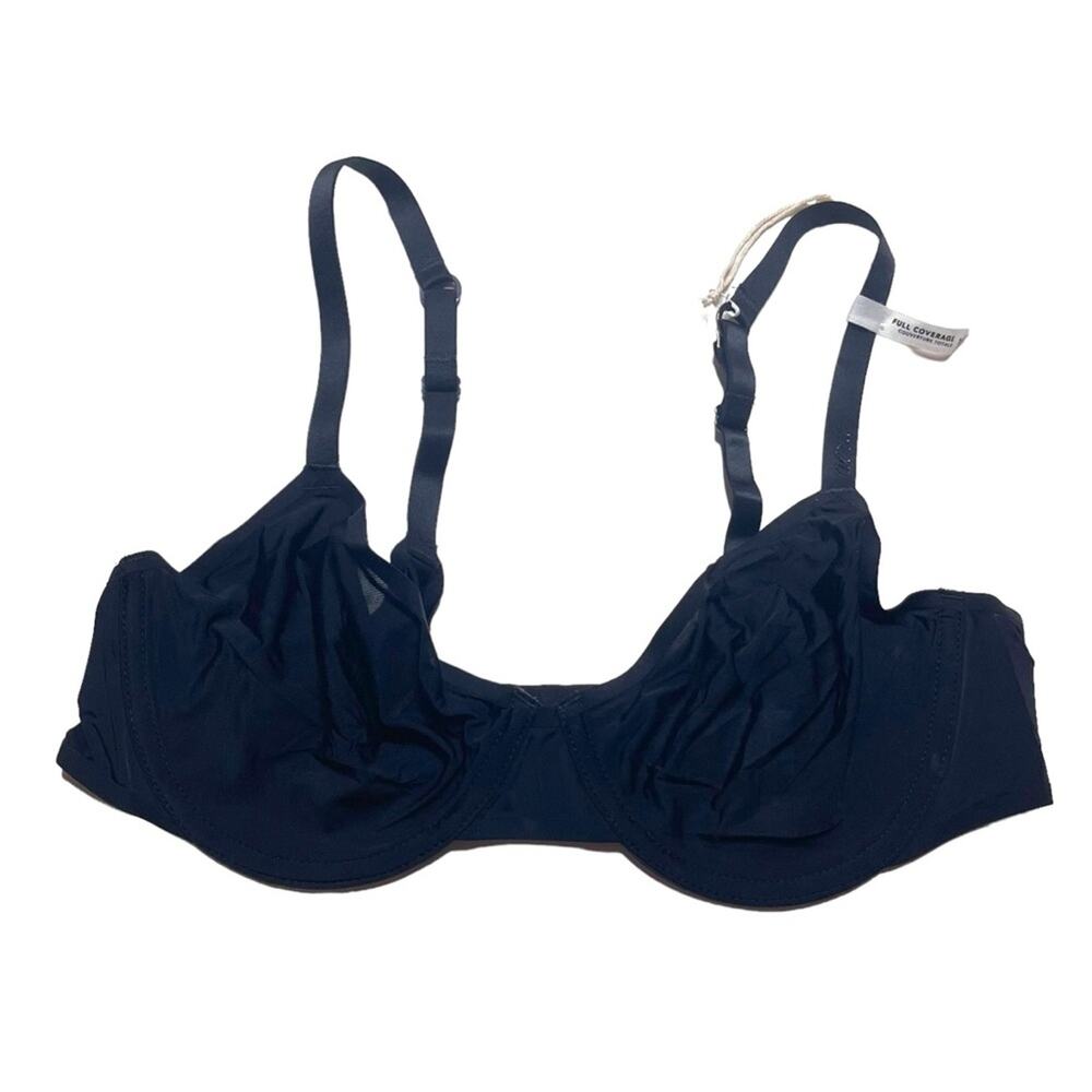 aerie SMOOTHEZ Unlined Bra Full Coverage Black Size 34B
